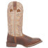 Фото #1 товара Laredo Peete Embroidered Square Toe Cowboy Mens Beige, Brown Casual Boots 7991