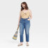 Women's High-Rise 90's Slim Jeans - Universal Thread Medium Wash 17 Short
