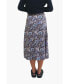 Women's Floral Printed Avery Midi Skirt in Navy