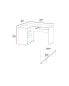 Фото #2 товара Raleigh L-Shaped Desk, Two Drawers, One Shelf, CPU Storage