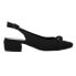 Фото #1 товара VANELi Aldora Studded Round Toe Slingback Pumps Womens Black Dress Casual 313508