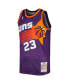 Фото #3 товара Men's Cedric Ceballos Purple Phoenix Suns 1996-97 Hardwood Classics Swingman Jersey