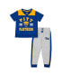 Фото #1 товара Toddler Boys and Girls Royal, Heather Gray Pitt Panthers Ka-Boot-It Jersey and Pants Set