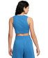 ფოტო #2 პროდუქტის Women's Sportswear Essential Cropped Ribbed Tank Top