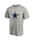 Фото #2 товара Men's Heathered Gray Dallas Cowboys Primary Logo T-shirt