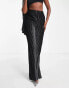 Фото #1 товара I Saw It First flared stripe velvet trousers co-ord in black