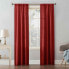 Mainstays Textured Solid Curtain Single Panel Size 38" W X 84" L Red