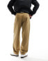 Fred Perry straight leg twill trouser in beige