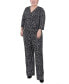 Фото #1 товара Комбинезон NY Collection 3/4 Sleeve Jumpsuit