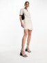 Фото #1 товара & Other Stories linen mini blazer dress in beige