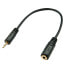Фото #2 товара Lindy Audio Adapter Cable 2,5M/3,5F - 2.5mm - Male - 3.5mm - Female - 0.2 m - Black
