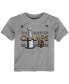 ფოტო #3 პროდუქტის Infant Boys and Girls Heather Gray Vegas Golden Knights 2023 Stanley Cup Champions Locker Room T-shirt