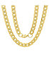 ფოტო #1 პროდუქტის Men's 18k gold Plated Stainless Steel Accented 10mm Figaro Chain Link 24" Necklaces