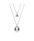 Фото #4 товара Swarovski white, Rhodium Plated or Rose-Gold Tone or Gold-Tone Meteora Layered Pendant Necklace