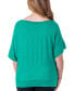 Women's Loose Fit Dolman Top with Wide Sleeves