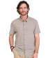 ფოტო #1 პროდუქტის Men's Mosaic Short Sleeve Button Up Shirt