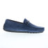 Фото #1 товара Bruno Magli Xander BM3XANK1 Mens Blue Suede Loafers & Slip Ons Moccasin Shoes 8