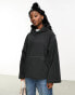 Weekday Cameron borg fleece hoodie in black Черный, XS - EU 34 - фото #2