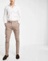 Фото #2 товара ASOS DESIGN skinny smart trousers in stone