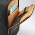 Фото #3 товара Мужской городской рюкзак черный с карманом Samsonite Kombi Business Backpack, Black/Brown, 17.5 x 12 x 7-Inch