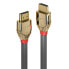 Lindy 1m Ultra High Speed HDMI Cable - Gold Line - 1 m - HDMI Type A (Standard) - HDMI Type A (Standard) - 48 Gbit/s - Grey