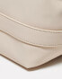 Фото #4 товара ASOS DESIGN large wash bag with clip sides in taupe