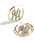 ფოტო #2 პროდუქტის Women's New York Yankees Hoops Earrings