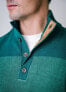 Men's Organic Cotton Contrast Sweater with Elbow Patches
