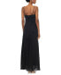 Фото #2 товара Women's Draped-Back Spaghetti-Strap Gown