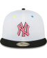 Фото #4 товара Men's White New York Yankees Neon Eye 59FIFTY Fitted Hat