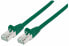 Фото #1 товара Intellinet Network Patch Cable - Cat7 Cable/Cat6A Plugs - 1m - Green - Copper - S/FTP - LSOH / LSZH - PVC - Gold Plated Contacts - Snagless - Booted - Polybag - 1 m - Cat7 - S/FTP (S-STP) - RJ-45 - RJ-45 - Green