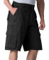 Big & Tall by KingSize Side-Elastic Stacked Cargo Pocket Shorts