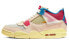 Union LA x Jordan Air Jordan 4 retro sp "guava ice" 说唱新世代 耐磨 中帮 复古篮球鞋 男女同款 粉红蓝