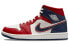 Фото #2 товара Кроссовки женские Jordan Air Jordan 1 Mid "USA 2.0" Бело-красные