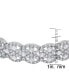 ფოტო #2 პროდუქტის Fine Silver Plated Cubic Zirconia Criss Cross Bracelet