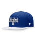 Фото #3 товара Men's Blue, White Toronto Maple Leafs Fundamental Colorblocked Snapback Hat