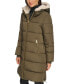 ფოტო #3 პროდუქტის Women's Down Faux-Fur-Trim Hooded Puffer Coat