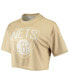 Фото #3 товара Льняная белая блузка NBA Exclusive Collection Brooklyn Nets для женщин