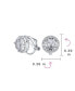 ფოტო #6 პროდუქტის Traditional Classic 2CT Brilliant Cut Round AAA CZ Cubic Zirconia Solitaire Halo Clip On Stud Earrings For Women Non Pierced 7MM