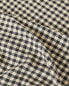 Gingham check linen tablecloth