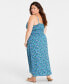 Trendy Plus Size Floral Print Midi Dress, Created for Macy's