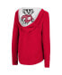 ფოტო #2 პროდუქტის Women's Red Wisconsin Badgers Catalina Hoodie Long Sleeve T-Shirt