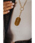 Фото #2 товара 316L It Girl Gold-Tone Dog Tag Necklace