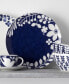 Bluefjord Set of 4 Dinner Plates