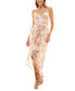 Фото #1 товара Платье As U Wish с высоким/низким подолом из шифона с цветочным принтом