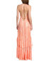 Фото #2 товара Ramy Brook Sophia Silk-Blend Maxi Dress Women's Pink Xs