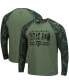 Фото #1 товара Men's Olive, Camo Texas A&M Aggies OHT Military-Inspired Appreciation Raglan Long Sleeve T-shirt