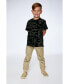 Boy Organic Cotton Printed T-Shirt Black - Child
