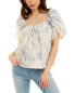 Фото #1 товара Rebecca Taylor Whisper Rose Tulip Top Women's Metallic 8