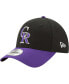 ფოტო #1 პროდუქტის Men's Black, Purple Colorado Rockies Alternate The League 9FORTY Adjustable Hat
